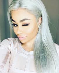 Blac Chyna Real Hair Silver Grey Blac Chyna Hair Hair Cool Hairstyles