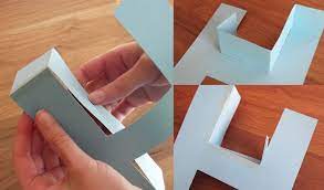 Cut out printable 3d letters template. How To Make A 3d Letter Of Paper