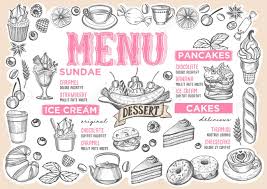 See more ideas about desserts menu, restaurant menu design, food menu template. Dessert Menu Template For Restaurant Vector Illustration Brochure Royalty Free Cliparts Vectors And Stock Illustration Image 112880510