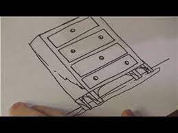 Run/shuffle to a spot straight out from the second Drawing Lessons How To Draw A Dresser Youtube