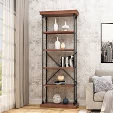 Five shelves in two different sizes provide a fresh look. Dierdre 84 75 H X 34 W Etagere Bookcase Etagere Bookcase Shelves Bookcase