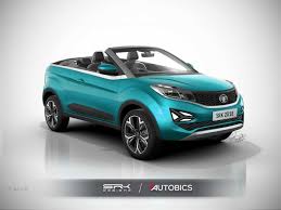 Check Out This Imaginative Rendering Of The Tata Nexon Convertible Concept The Concept Takes Some Inspiration From The New Tata H5 Car Colors Tata Tata Motors