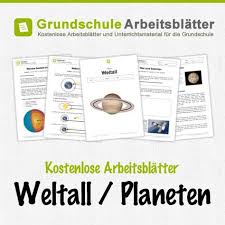 Kostenlose Arbeitsblatter Und Unterrichtsmaterial Fur Den Sachunterricht Zum Thema Weltall Planeten In Der Grundsc Kostenlose Arbeitsblatter Weltall Planeten
