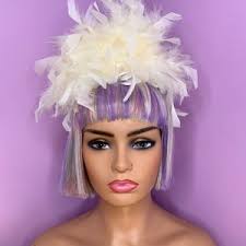 Feather Headdress, Wedding Headdress, Bridesmaid Headdress, Feather  Headdress, Beige Headdress, Beige Pamela