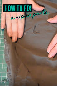 What's the best way to shorten a zipper? How To Fix Pants With A Rip Adopt Your Clothes