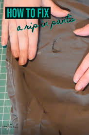 What's the best way to shorten a zipper? How To Fix Pants With A Rip Adopt Your Clothes