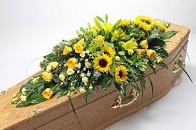 See more ideas about funeral sprays, funeral spray flowers, funeral floral. Yellow Coffin Funeral Spray Funeral Casket Flowers