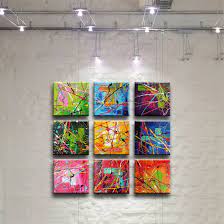 5 panneau moderne abstraite toile peinture à l'huile ensemble peint à la main amoureux romantiques coeur toile photos pour chambre mur décor 5p12,profitez de super offres, de la livraison gratuite, de la protection de l'acheteur et d'un. Peinture Tableau Oeuvre Art Abstrait Sur Toile Colorful Art Abstract Art Painting Abstract