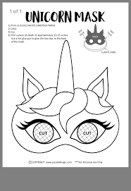 Einhorn Basteln Vorlage In 2020 Einhorn Basteln Masken Basteln Einhorn Party
