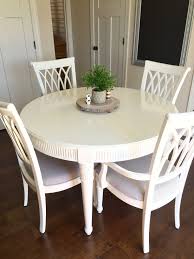 Repurposed Dining Table Painted Oak Table With Valspar White Paint Cushions Recovered With Drop Cloths D Repurposed Dining Table Oak Table Painted Oak Table