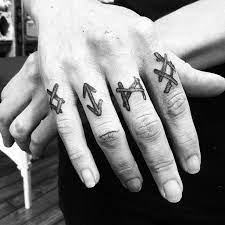 Awesome Knuckle Tattoos Inspired By The Ovate X Joanna Szkiela Rune Rings By Tamara Santibanez At Three Knuckle Tattoos Finger Tattoos Finger Tattoo For Women