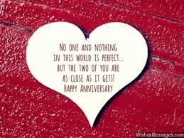 Happy Anniversary To Perfect Couple Heart Greeting Card Shape Wedding Anniversary Quotes Anniversary Quotes For Parents Happy Anniversary Quotes