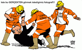 Karikatur Cartoon Panosundaki Pin