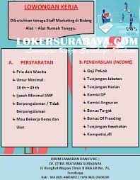 Ikuti petunjukkan agar apa yang sobat cari mudah dan cepat ditemukan. Info Lowongan Kerja Di Cv Citra Pratama Surabaya Desember 2019 Lowongan Kerja Surabaya Juni 2021 Lowongan Kerja Jawa Timur Terbaru
