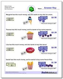 Making Change Pdfs In 2020 Making Change Worksheets Money Worksheets Making Change Money