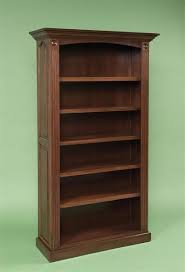 Premium Raised Panel Solid Wood Bookcase From Dutchcrafters Amish Curio wood bookcase with glass front doors real wood 4 shelves free s. amish premium raised panel solid wood bookcase