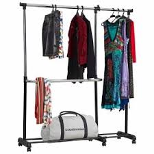 Doubler rail rolling garment z rack 5ft | orange. Garment Racks