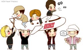 아이콘), stylized as ikon, is a south korean boy band formed in 2015 by yg entertainment, consisting of six members: Ikon Fan Art On Twitter Ikon Airplane Ikon Hanbin Bobby Jinhwan Yunhyeong Junhoe Donghyuk Chanwoo Http T Co Fowk29hby5