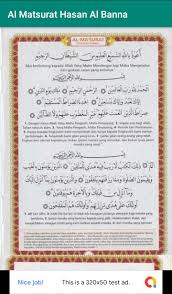 Silahkan didownload dan dipelajari setiap setelah sholat subuh dan maghrib atau pada waktu pagi dan sore. Al Matsurat Hasan Al Banna For Android Apk Download