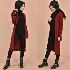 Tesettur Fitilli Triko Hirka Modelleri Moda Tesettur Giyim 2020 Triko Hirkalar Moda