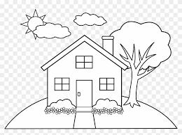 Are you looking for the best log cabin coloring page for your personal blogs, projects or designs, then clipartmag is the place just for you. Line Art Of A Little Hill House Free Clip Art Simple Colouring Pictures Of House Hd Png Download 5705x4001 2296363 Pngfind