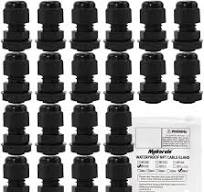 MAKERELE Cable Gland 1/4 Npt,Nylon Plastic Connectors Adjustable 3-6.5mm Cord Gland