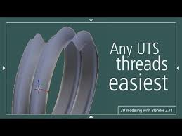 Uts Threads Easiest Way Blender 3d Model Blender Blender 3d 3d Model