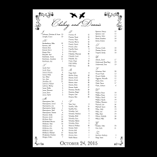 Doves Seating Chart Dot And Bow