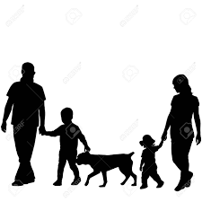 Maybe you would like to learn more about one of these? Family Silhouettes With Two Children And Dog Royalty Free Cliparts Vectors And Stock Illustration Image 75496084