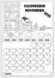 Calendário 2018 Para Preencher E Imprimir Calendarios Novembro 2018 Turma Da Monica Com E Sem Numeracao Para Imprimir Calendario Novembro Novembro Calendario Para Preencher