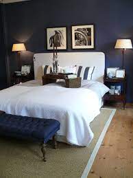 Blue Maritim Bedroom Schlafzimmer Design Wohnung Schlafzimmer Wand