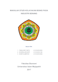 Makalah studi kelayakan bisnis doc. 29 Makalah Studi Kelayakan Bisnis Restoran Info Dana Tunai