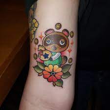 Another nerdy tattoo on my arm Tom Nook from animal crossing this time!  Once again done by cody body gallery tattoo and pi… | Nerdy tattoos, Tattoos,  Fallout tattoo