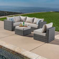 We have covers available for all types of chairs, tables, modular settings, ottomons and sofas including round, square and rectangle styles, as well as covers for sun loungers and outdoor umbrellas. Solimar 6 Piece Modular Sectional Set Costco