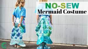 No Sew Mermaid Costume Youtube Mermaid Costume Costumes Easy Costumes
