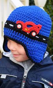 Crochet Race Car Hat With Earflaps Etsy Crochet Hats Crochet Kids Hats Crochet Applique
