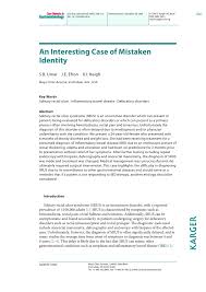 PDF) An Interesting Case of Mistaken Identity