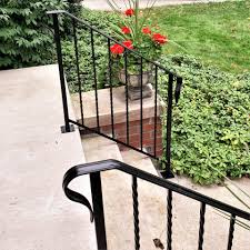 They rest on a solid foundation and are attached to the deck with . Porch Rails With Twisted Pickets Great Lakes Metal Fabrication