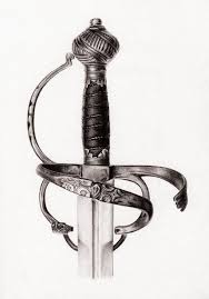 Del Tin Early Rapier Pencil Draw Sword Drawing True Art Pencil Drawings