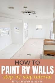 How To Paint Rv Walls A Helpful Guide With Pictures Diy Camper Remodel Vintage Camper Remodel Paint Rv