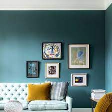 Tice, chaise longue, bleu canard et gris. Salon Bleu Canard Idees Peinture Et Deco Bleu Canard A Copier Cote Maison