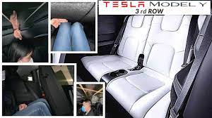 When tesla added the option for a third row of seats for the model y it included a couple of extra features, one being an upgrade to the second row. 2021 Tesla Model Y 3rd Row Headroom Legroom Full Details Tesla Model Y 7 Seater Youtube
