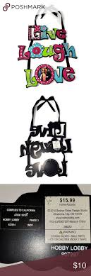 Nwt Live Laugh Love Wall Decor Love Wall Hobby Lobby Wall Art Live Laugh Love