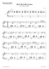 All Of Me Full Version John Legend Stave Preview 1 John Legend Legend Sheet Music