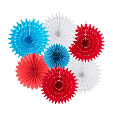 Amazon's choice for red and turquoise decor. Bridal Shower Decorations White Red Turquoise Mix Color Kits Blue White Red Tissue Paper Fans For Bachelorette Party Decorations Wedding Decoration Amazon In Toys Games