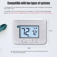 2 Heat/ 1 Cool Non-Programmable Thermostat for Home Heat Pump System and  Convent | eBay