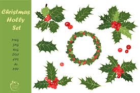 Choose from over a million free vectors, clipart graphics, vector art images, design templates, and illustrations created by artists worldwide! Holly Christmas Set Holly Wreath Berry Leaves Svg Png 1031182 Illustrations Design Bundles