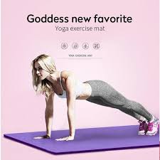 Yoga Mat Workout Elastic Non Slip Fitness Gymnastics Mats Thick Knee Exercise Mat In 2020 Workout Pad Knee Exercises Gymnastics Mats