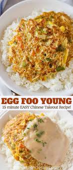 Egg Foo Young Is A Chinese Egg Omelette Dish Made In 2020 Egg Recipes For Dinner Easy Chinese Recipes Vegetarian Recipes