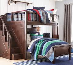 How to put a bunk bed together. Fillmore Stair Kids Loft Bed Lower Bed Set Pottery Barn Kids